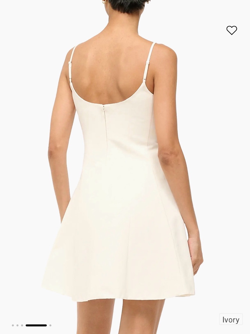 Joy Cotton-Blend Flared A-Line Minidress - Picture 2 of 5
